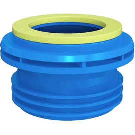 Toilet Rubber Wax Ring Toilet Washer Odor Proof Toilet Bowl Seal for Home Hotel Bathroom，odor proof toilet bowl seal (Blue, One size)