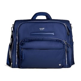 JuJuBe New Satchel Diaper Bag, Convertible Diaper Bag with Portable Changing Pad, Travel Backpack for Baby Boy or Baby Girl, For Carrying Baby Bottles, Baby Wipes, Diapers, Pacifiers, Snacks, Navy