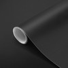 Thick Black Wallpaper 16"x198" Black Peel and Stick Wallpaper Matte