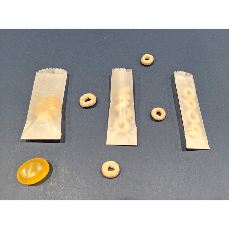 Mini Glassine Wax Paper Bag (Red, Large, 500 Count)