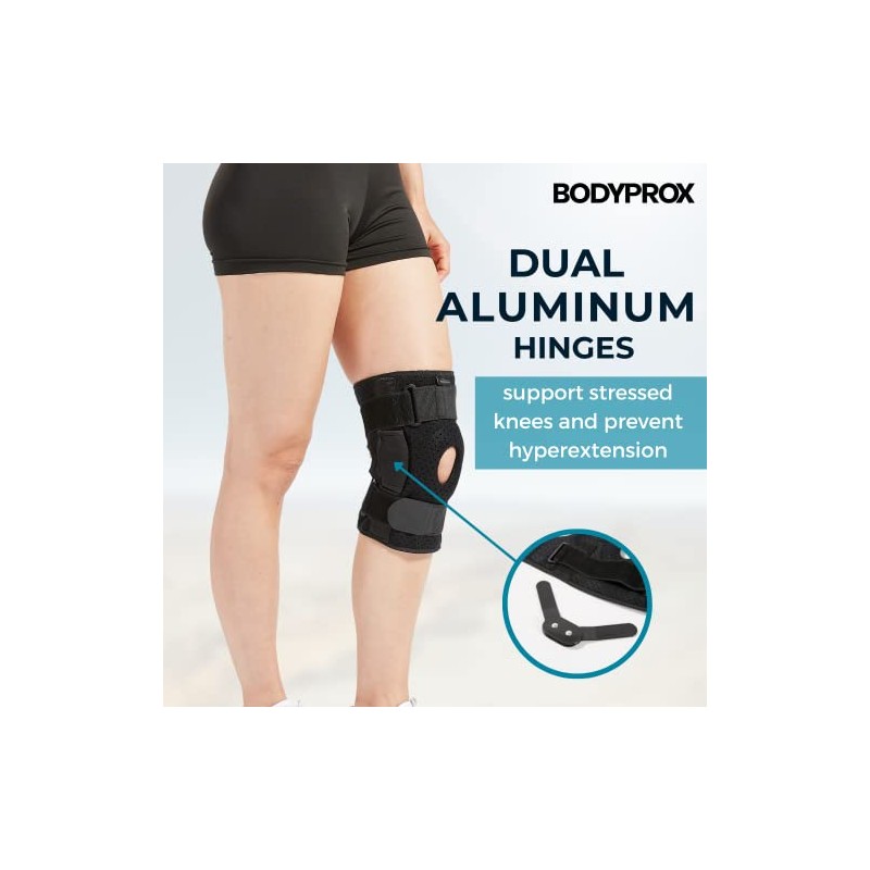 Bodyprox Hinged Knee Brace for Men and Women, Knee Support