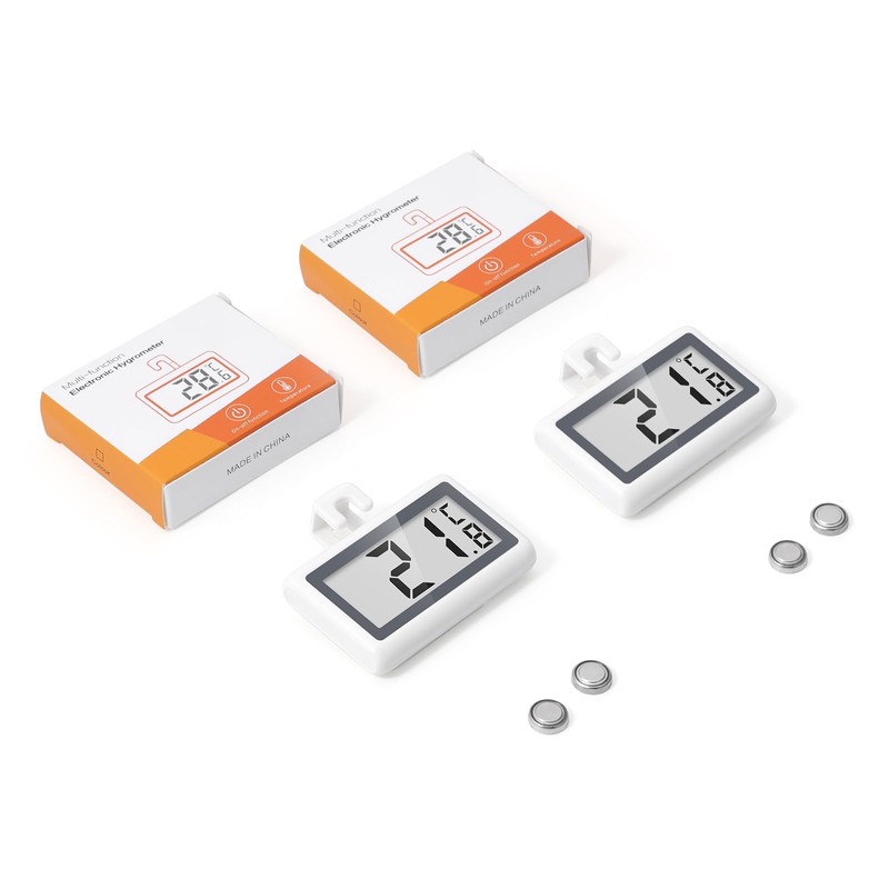 Ankilo Refrigerator Fridge Thermometer, 2 Pack Digital Freezer Thermometer with