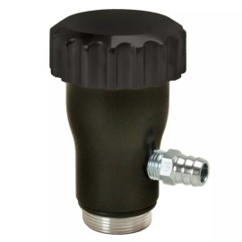 Empi 18-1097 Black Vented Vw Oil Filler w/Screw On Cap/Fits Air-cooled Vw Engine