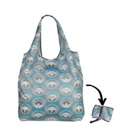 Re-Uz Lifestyle Shopper Foldable Reusable Shopping Grocery Bag - Flower Power Denim