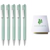 ZEBRA bLen U 0.5mm Ballpoint Pen Mint Green 5 Pack,