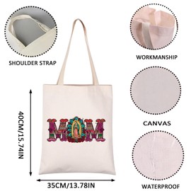 Mexican Lady Mexican Mom Tote Bag Mother's Day Gift Mexico Vacation Gift (Mexican Mom tote CA)