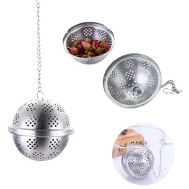 1 Pcs Spice Ball For Cooking, Stainless Steel Large Tea Ball Strainer, Spice Infuser For Cooking With Extended Chain Hook