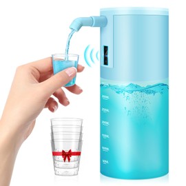 Touchless Automatic Mouthwash Dispenser - 12.3 Fl Oz/350ml Rechargeable Hygienic Mouthwash Dispenser with 4 Cups, Easy-to-Use Bathroom Accessories for All Ages