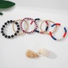 LYNMOS Colorful Heishi Clay Bead American Flag Patriotic Bracelet Set