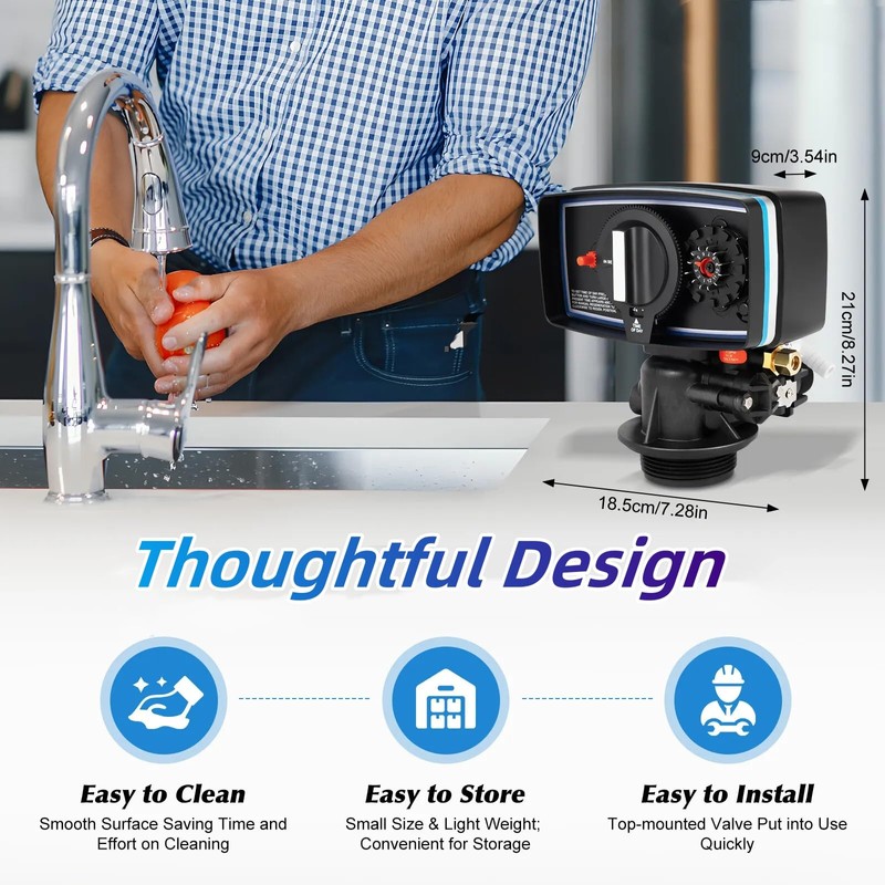 Mustrod 5600 Water Softener Control Valve, 12-Day Timed Control Valve,