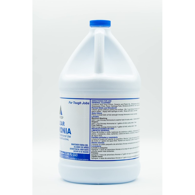 CPDI Clear Ammonia Cleaner Liquid, 1 Gallon, Multipurpose, Multi-Surface Cleaning