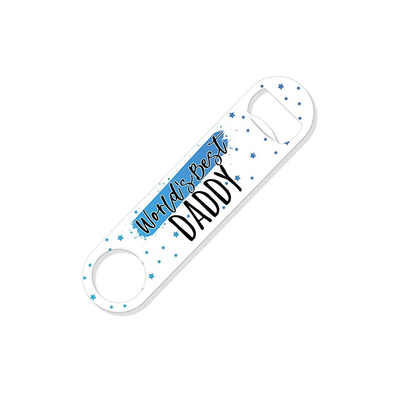 BB3 Bottle Opener for Dad, World's Best Daddy, Bar Blade,