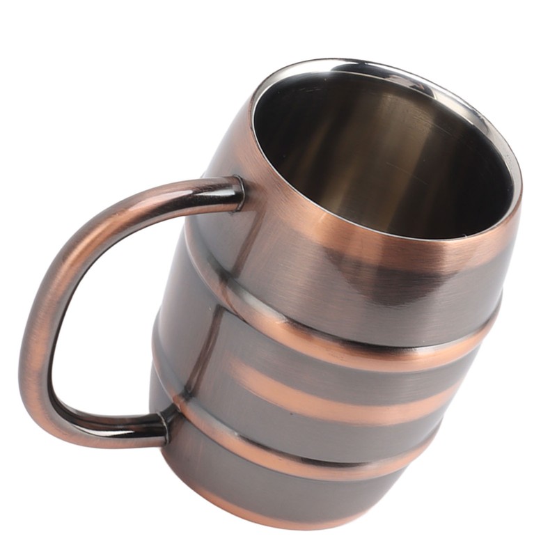 Stainless Steel Beer Mug Double Layer Insulation Multipurpose Safe Ergonomic