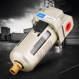 AF3000-03 G3/8-Inch Air Compressor In-line Water Filter Air Separator for Filtering Water Impurities