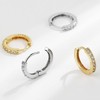 ALLNEWBEE 3 Pairs 14K Gold Plated Hoop Earrings Set for