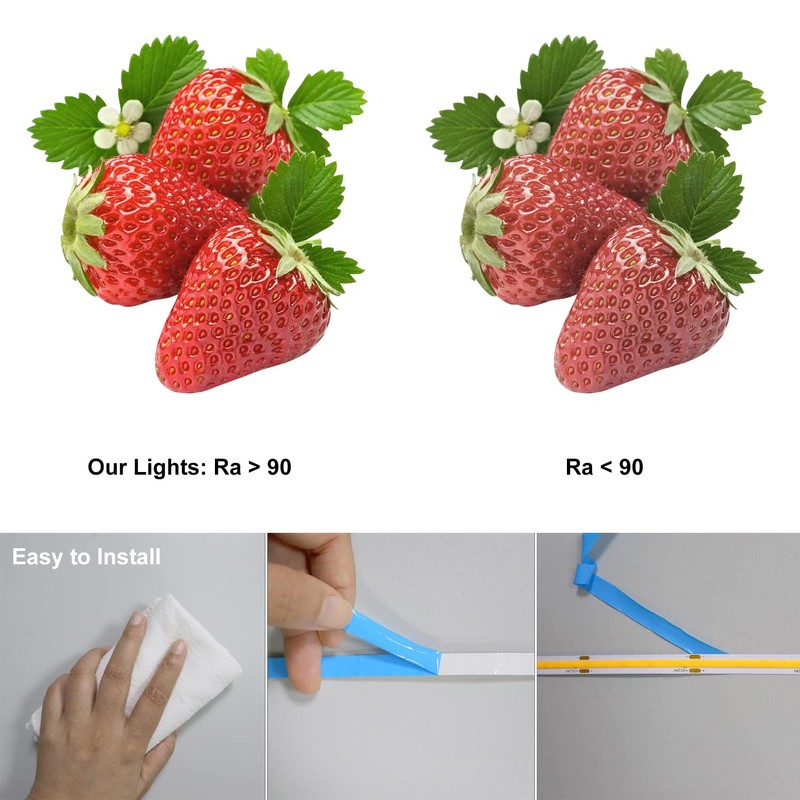 BUNACET COB LED Strip Lights 2880LEDs, Bright COB LED Lights