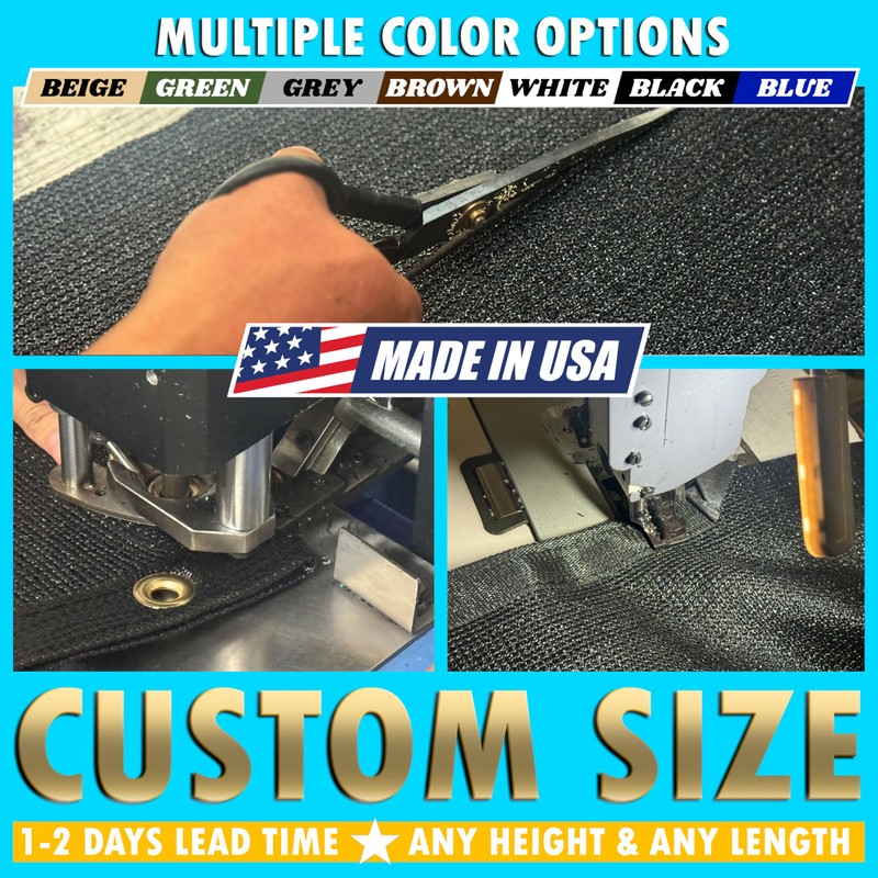 ShadeMart 4' x 90' Fence Privacy Screen Grey Heavy Duty