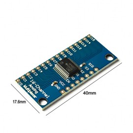JZK CD74HC4067 Multiplexer Precise Module 16 Channel Analog Digital Multiplexer Breakout Board Module 2V-6V Pack of 3