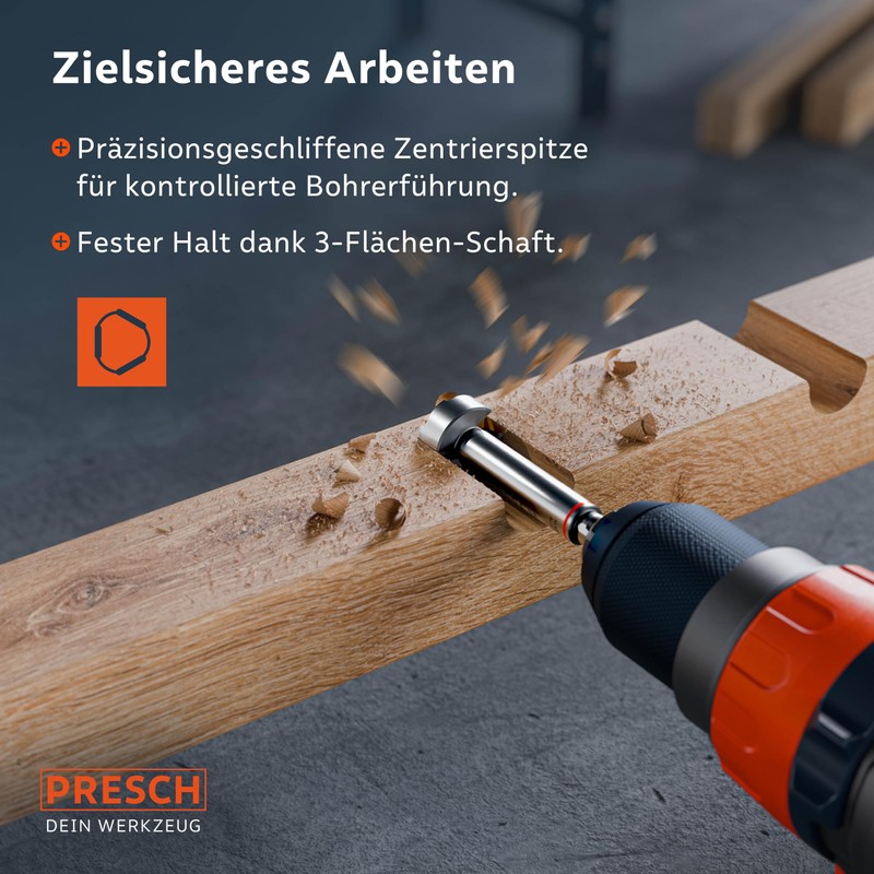 Presch Forstner drill bit, diameter 20 mm, extremely sharp, durable
