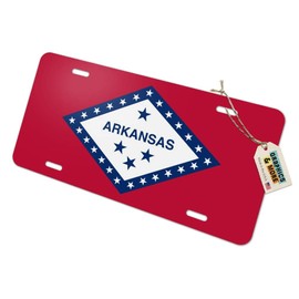 GRAPHICS & MORE Arkansas State Flag Novelty Metal Vanity Tag License Plate