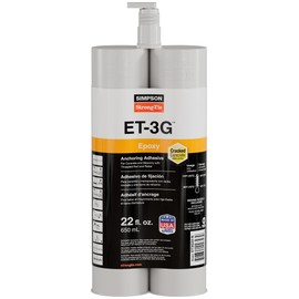 Simpson Strong-Tie ET3G22-N ET-3G 22 oz. Epoxy Adhesive Cartridge w/Nozzle and Extension