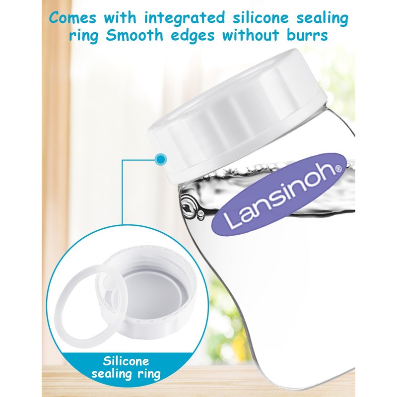 Baby Bottle Caps Compatible with Lansinoh Bottles, Travel and Storage