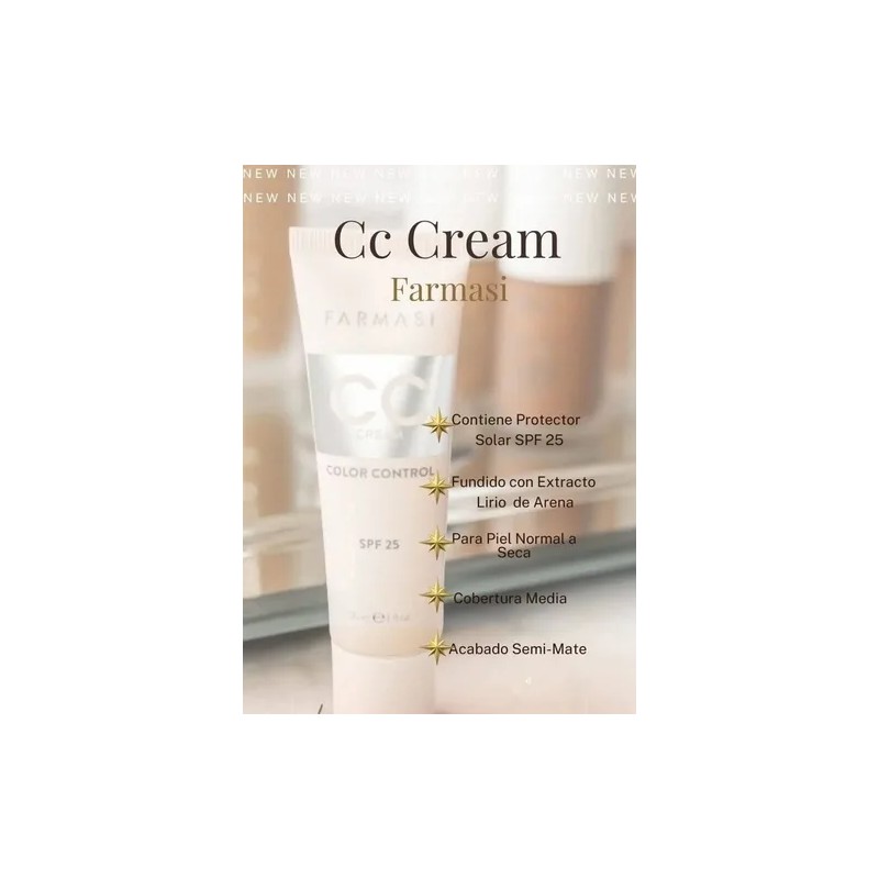 Cc Cream Maquillaje Semimatespf25farmasi02light To Medium