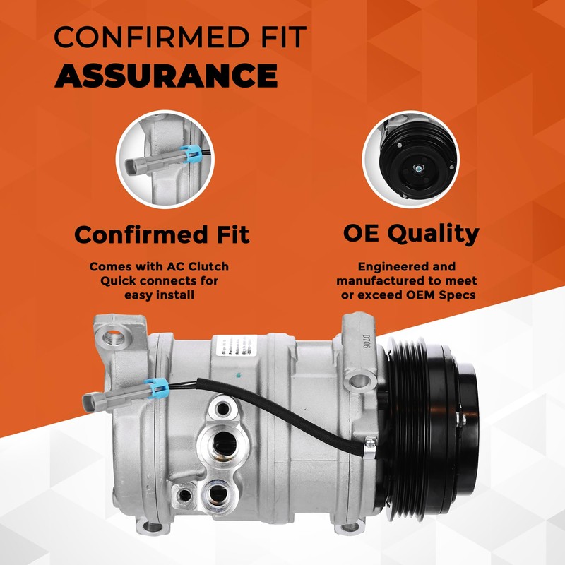 Klimoto A/C Compressor | Compatible With Chrysler Pacifica 04-06