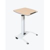 Classroom Basics LX-PNADJ-LW Pneumatic Adjustable-Height Lectern/Mobile Standing Desk - Light