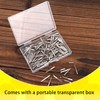 Tinoaly 100pcs Bee Wax Foundation Support Pins, Stainless Steel Beehive