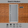 Floor Sign for Wall, Clear Acrylic with Black Plastic, Durable,