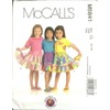 McCall's Patterns M5841 Children's/Girls' Skirts and Appliques, Size CL (6-7-8)