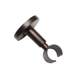 Gardinia Chicago Series Ceiling Support for Curtain Rod, with Metal Mounting Plate, 1 Track, Open, Includes All Mounting Parts, Diameter 20 mm, Bronze