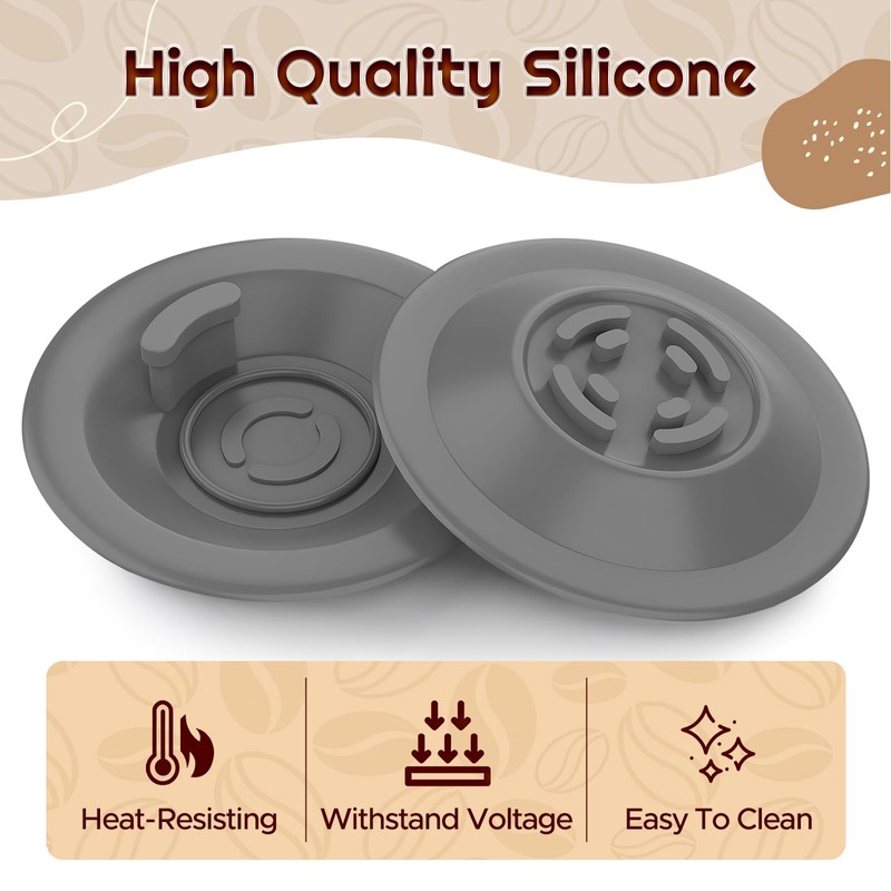 54mm Silicone Steam Ring and Espresso Backflush Cleaning Disc Set
