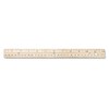 Westcott 10702 Hole Punched Wood Ruler English and Metric with