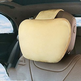 Baceyong 2 x Car Soft Neck Pillow Travel Head Neck Rest, Pillow Headrest, Headrest and Neck Pillow in Winter Plush