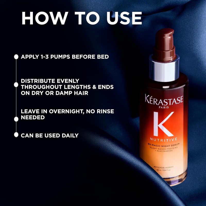 Kérastase 8H Magic Night Sérum Capilar Nocturno, Tratamiento de Nutrición