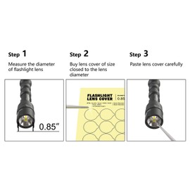 Flashlight Lens Cover, WML Lens Cover (0.77 inch/19.5mm diameter)