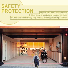 41A4373A Safety Sensors, Garage Door Openers Safety Sensor Replacement kit, Compatible with LiftMaster and Chamberlain from 1993 to Late 1990's