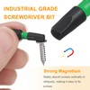 sourcing map 4pcs SQ3 Square Screwdriver Bit 1/4" Hex Shank