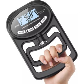 HICHOR Black Hand Strengthener Digital Grip Tester For Monitoring Strength Progress
