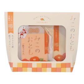 Mikono Otomo Paper Soap and Blotting Paper Set, Camellia, 5.4 x 1.2 x 4.3 inches (138 x 30 x 111 mm)