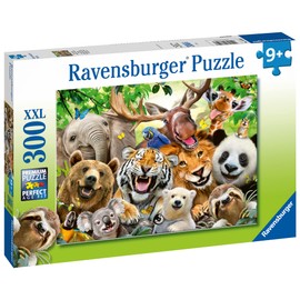 Ravensburger Exotic Animals Selfie 300 Piece Jigsaw Puzzle for Adults and Children Age 9 Years Up