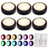 BLS LED Puck Lights with Remote Control, 13 Color Changing