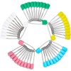 Samcos Safety Pins, Set of 50, 5 Colors, Extra Large,