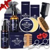 Beard Care Kit for Men Gifts, LIONMANE Beard Grooming Set,
