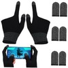CORHAD 1set Gaming Gloves for Sweaty Hands Touchscreen Finger Sleeves