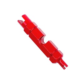 ZUFECY Bike Valve Core Repair Tool for Schrader Presta, Valve Core Remover Tool tubeless Bicycling Tires (Red)
