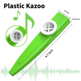 120 pcs 8 Colors Plastic Kazoos Musical Instruments for kids, Operation Christmas Child Shoebox Bulk Items, Perfect for Fun Gathering & Gift Price Party Favor Gift Bag Fillers