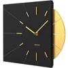Driini Clocks Mid Century Modern Wall Clock - Square Black